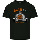 Gym Gorilla Fitness Bodybuilding Training Kids T-Shirt Childrens Black