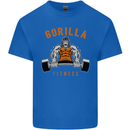 Gym Gorilla Fitness Bodybuilding Training Kids T-Shirt Childrens Royal Blue