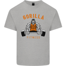 Gym Gorilla Fitness Bodybuilding Training Kids T-Shirt Childrens Sports Grey