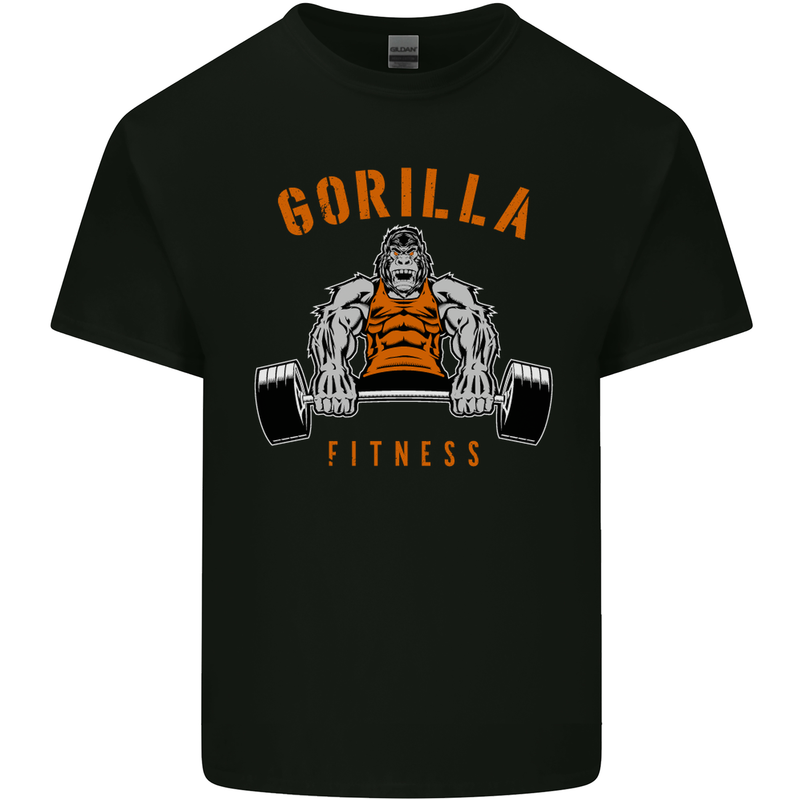 Gym Gorilla Fitness Bodybuilding Training Mens Cotton T-Shirt Tee Top Black