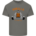 Gym Gorilla Fitness Bodybuilding Training Mens Cotton T-Shirt Tee Top Charcoal