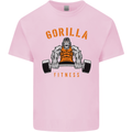 Gym Gorilla Fitness Bodybuilding Training Mens Cotton T-Shirt Tee Top Light Pink