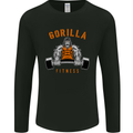 Gym Gorilla Fitness Bodybuilding Training Mens Long Sleeve T-Shirt Black