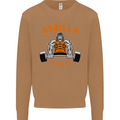 Gym Gorilla Fitness Bodybuilding Training Mens Sweatshirt Jumper Caramel Latte