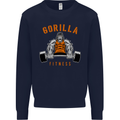 Gym Gorilla Fitness Bodybuilding Training Mens Sweatshirt Jumper Navy Blue