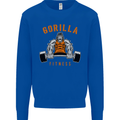 Gym Gorilla Fitness Bodybuilding Training Mens Sweatshirt Jumper Royal Blue