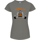 Gym Gorilla Fitness Bodybuilding Training Womens Petite Cut T-Shirt Charcoal