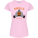 Gym Gorilla Fitness Bodybuilding Training Womens Petite Cut T-Shirt Light Pink