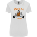 Gym Gorilla Fitness Bodybuilding Training Womens Wider Cut T-Shirt White