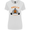 Gym Gorilla Fitness Bodybuilding Training Womens Wider Cut T-Shirt White