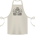 Gym I'd Flex but I Like This Funny Cotton Apron 100% Organic Natural