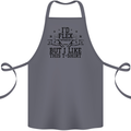 Gym I'd Flex but I Like This Funny Cotton Apron 100% Organic Steel