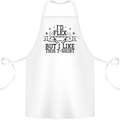 Gym I'd Flex but I Like This Funny Cotton Apron 100% Organic White
