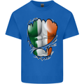 Gym Irish Tricolour Flag Muscles Ireland Mens Cotton T-Shirt Tee Top Royal Blue