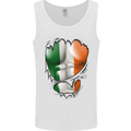 Gym Irish Tricolour Flag Muscles Ireland Mens Vest Tank Top White