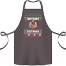 Gym Merry Liftmas Christmas Bodybuilding Cotton Apron 100% Organic Dark Grey