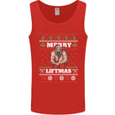 Gym Merry Liftmas Christmas Bodybuilding Mens Vest Tank Top Red