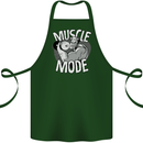 Gym Muscle Mode Bodybuilding Weightlifting Cotton Apron 100% Organic Forest Green