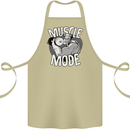 Gym Muscle Mode Bodybuilding Weightlifting Cotton Apron 100% Organic Khaki