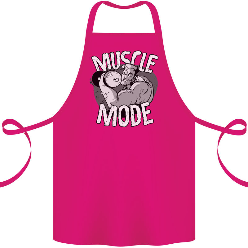 Gym Muscle Mode Bodybuilding Weightlifting Cotton Apron 100% Organic Pink