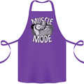Gym Muscle Mode Bodybuilding Weightlifting Cotton Apron 100% Organic Purple