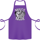 Gym Muscle Mode Bodybuilding Weightlifting Cotton Apron 100% Organic Purple