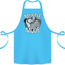 Gym Muscle Mode Bodybuilding Weightlifting Cotton Apron 100% Organic Turquoise