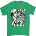 Gym Muscle Mode Bodybuilding Weightlifting Mens T-Shirt Cotton Gildan Irish Green