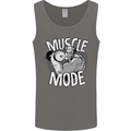 Gym Muscle Mode Bodybuilding Weightlifting Mens Vest Tank Top Charcoal