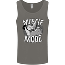 Gym Muscle Mode Bodybuilding Weightlifting Mens Vest Tank Top Charcoal