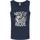 Gym Muscle Mode Bodybuilding Weightlifting Mens Vest Tank Top Navy Blue