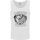 Gym Muscle Mode Bodybuilding Weightlifting Mens Vest Tank Top White