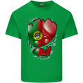 Gym Portuguese Flag Ripped Muscles Portugal Mens Cotton T-Shirt Tee Top Irish Green