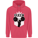 Gym Queen Female Bodybuilding Training Childrens Kids Hoodie Heliconia