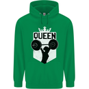 Gym Queen Female Bodybuilding Training Childrens Kids Hoodie Irish Green