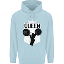 Gym Queen Female Bodybuilding Training Childrens Kids Hoodie Light Blue