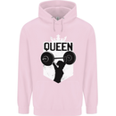Gym Queen Female Bodybuilding Training Childrens Kids Hoodie Light Pink