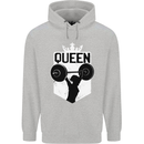 Gym Queen Female Bodybuilding Training Childrens Kids Hoodie Sports Grey