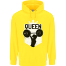 Gym Queen Female Bodybuilding Training Childrens Kids Hoodie Yellow