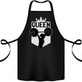 Gym Queen Female Bodybuilding Training Cotton Apron 100% Organic Black