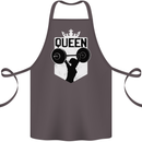 Gym Queen Female Bodybuilding Training Cotton Apron 100% Organic Dark Grey