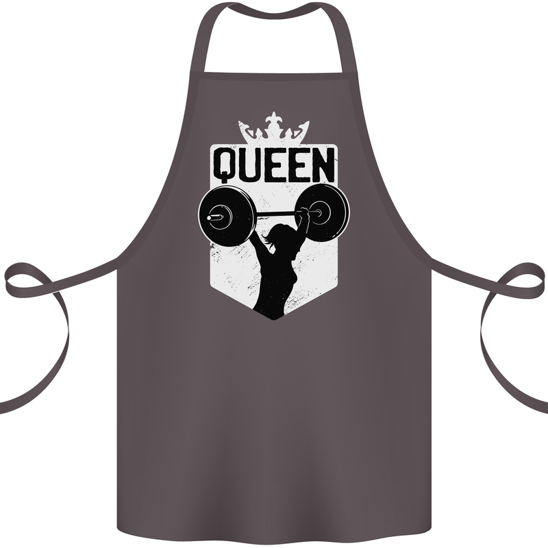 Gym Queen Female Bodybuilding Training Cotton Apron 100% Organic Dark Grey