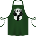 Gym Queen Female Bodybuilding Training Cotton Apron 100% Organic Forest Green