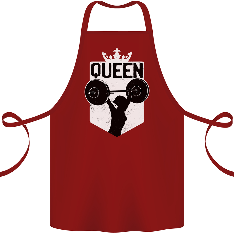 Gym Queen Female Bodybuilding Training Cotton Apron 100% Organic Maroon