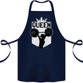 Gym Queen Female Bodybuilding Training Cotton Apron 100% Organic Navy Blue