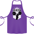 Gym Queen Female Bodybuilding Training Cotton Apron 100% Organic Purple