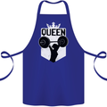 Gym Queen Female Bodybuilding Training Cotton Apron 100% Organic Royal Blue