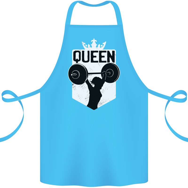 Gym Queen Female Bodybuilding Training Cotton Apron 100% Organic Turquoise