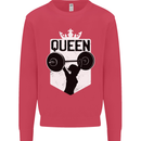 Gym Queen Female Bodybuilding Training Kids Sweatshirt Jumper Heliconia