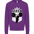 Gym Queen Female Bodybuilding Training Kids Sweatshirt Jumper Purple